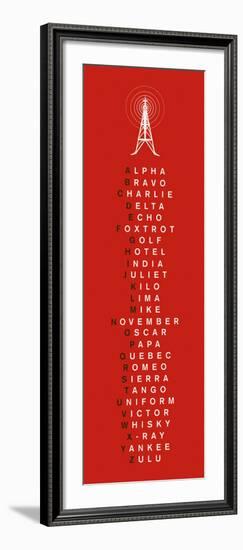 Phonetic Alphabet I-The Vintage Collection-Framed Art Print