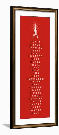 Phonetic Alphabet I-The Vintage Collection-Framed Art Print