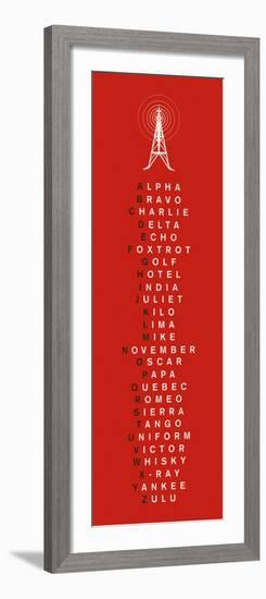 Phonetic Alphabet I-The Vintage Collection-Framed Art Print