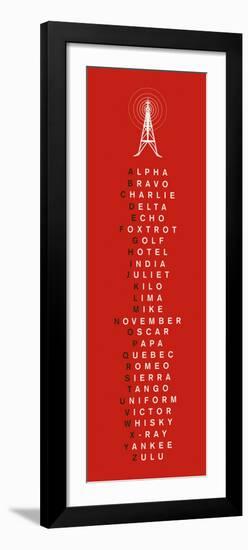 Phonetic Alphabet I-The Vintage Collection-Framed Art Print