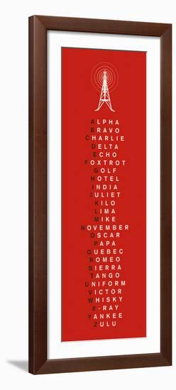 Phonetic Alphabet I-The Vintage Collection-Framed Art Print