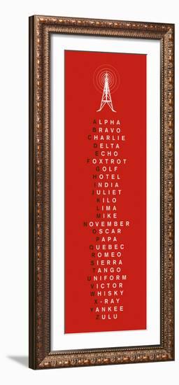 Phonetic Alphabet I-The Vintage Collection-Framed Art Print