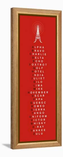 Phonetic Alphabet I-The Vintage Collection-Framed Stretched Canvas