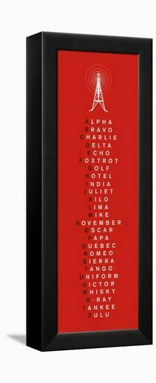 Phonetic Alphabet I-The Vintage Collection-Framed Stretched Canvas