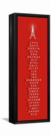 Phonetic Alphabet I-The Vintage Collection-Framed Stretched Canvas