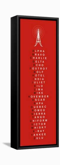 Phonetic Alphabet I-The Vintage Collection-Framed Stretched Canvas