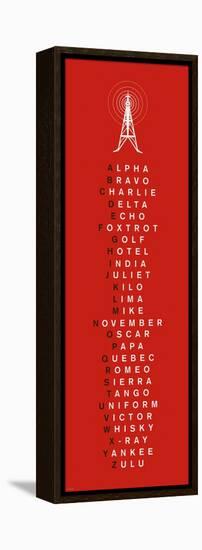 Phonetic Alphabet I-The Vintage Collection-Framed Stretched Canvas