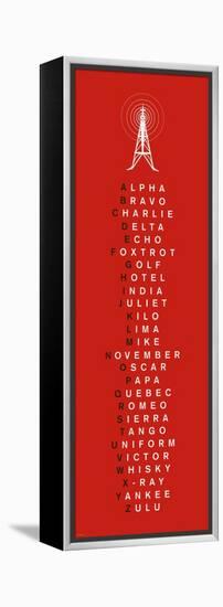 Phonetic Alphabet I-The Vintage Collection-Framed Stretched Canvas