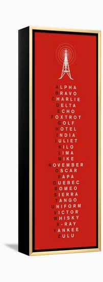 Phonetic Alphabet I-The Vintage Collection-Framed Stretched Canvas