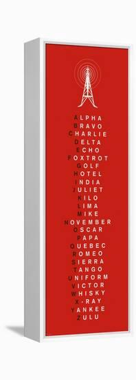 Phonetic Alphabet I-The Vintage Collection-Framed Stretched Canvas