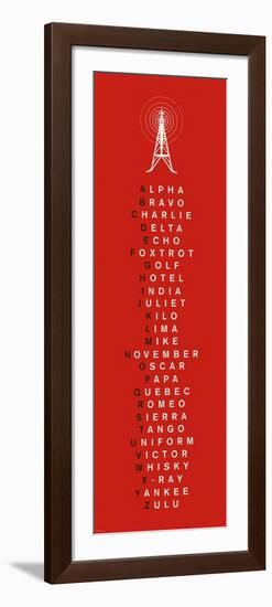 Phonetic Alphabet I-The Vintage Collection-Framed Art Print