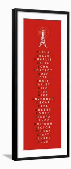 Phonetic Alphabet I-The Vintage Collection-Framed Art Print