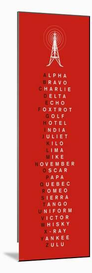 Phonetic Alphabet I-The Vintage Collection-Mounted Art Print