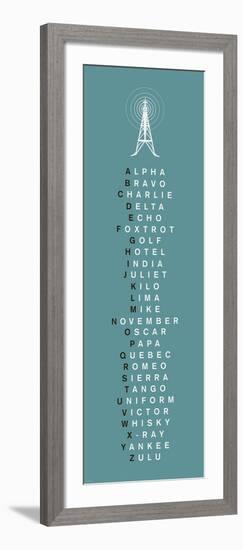 Phonetic Alphabet II-The Vintage Collection-Framed Art Print