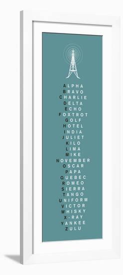 Phonetic Alphabet II-The Vintage Collection-Framed Art Print