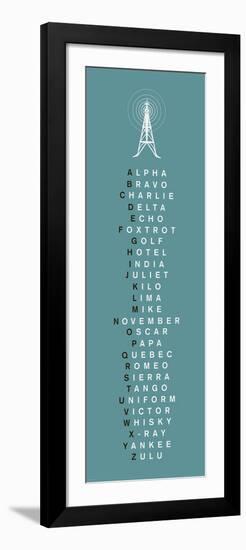 Phonetic Alphabet II-The Vintage Collection-Framed Art Print