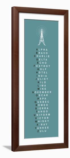 Phonetic Alphabet II-The Vintage Collection-Framed Art Print