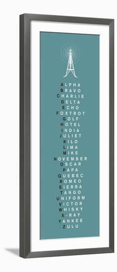 Phonetic Alphabet II-The Vintage Collection-Framed Art Print