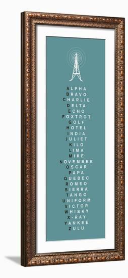 Phonetic Alphabet II-The Vintage Collection-Framed Art Print