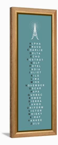 Phonetic Alphabet II-The Vintage Collection-Framed Stretched Canvas
