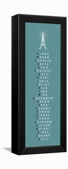 Phonetic Alphabet II-The Vintage Collection-Framed Stretched Canvas