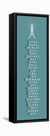 Phonetic Alphabet II-The Vintage Collection-Framed Stretched Canvas