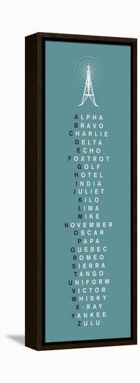 Phonetic Alphabet II-The Vintage Collection-Framed Stretched Canvas