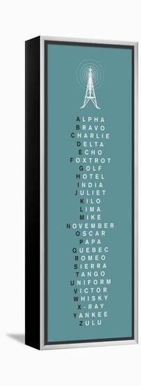 Phonetic Alphabet II-The Vintage Collection-Framed Stretched Canvas