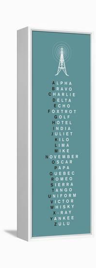 Phonetic Alphabet II-The Vintage Collection-Framed Stretched Canvas