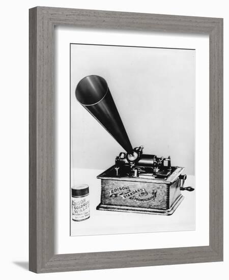 Phonograph by Edison-null-Framed Photographic Print