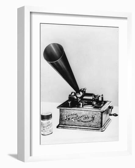 Phonograph by Edison-null-Framed Photographic Print