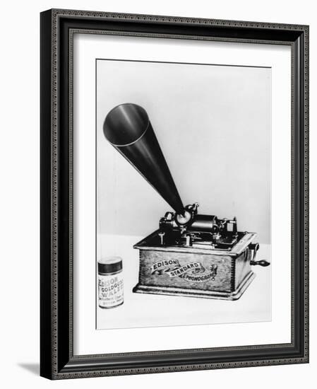 Phonograph by Edison-null-Framed Photographic Print