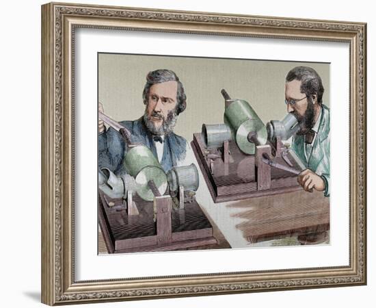 Phonograph. Created in 1877 by Thomas Alva Edison (Milan, Ohio, 1847-West Orange, 1931)-Prisma Archivo-Framed Photographic Print