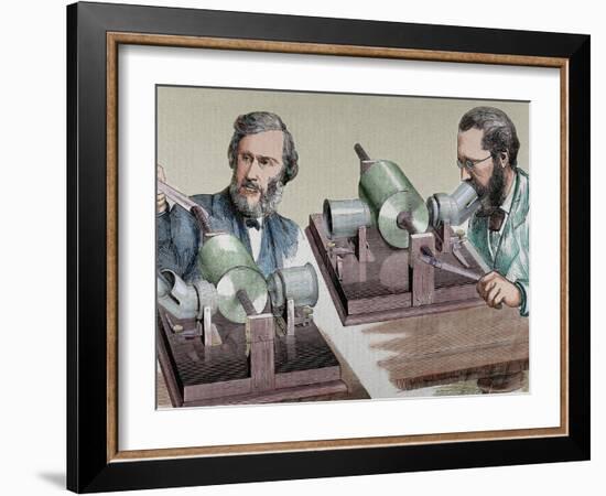 Phonograph. Created in 1877 by Thomas Alva Edison (Milan, Ohio, 1847-West Orange, 1931)-Prisma Archivo-Framed Photographic Print