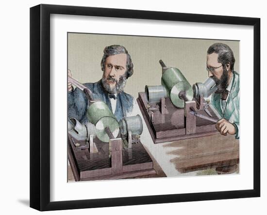 Phonograph. Created in 1877 by Thomas Alva Edison (Milan, Ohio, 1847-West Orange, 1931)-Prisma Archivo-Framed Photographic Print