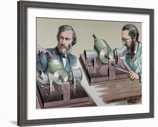 Phonograph. Created in 1877 by Thomas Alva Edison (Milan, Ohio, 1847-West Orange, 1931)-Prisma Archivo-Framed Photographic Print