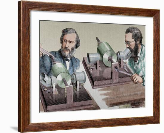 Phonograph. Created in 1877 by Thomas Alva Edison (Milan, Ohio, 1847-West Orange, 1931)-Prisma Archivo-Framed Photographic Print