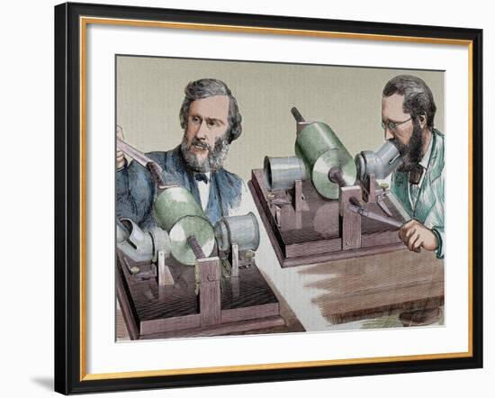 Phonograph. Created in 1877 by Thomas Alva Edison (Milan, Ohio, 1847-West Orange, 1931)-Prisma Archivo-Framed Photographic Print