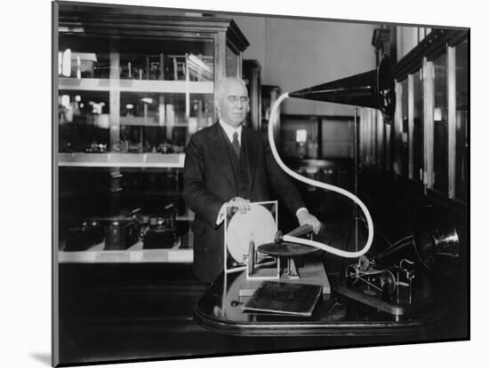 Phonograph Inventor Emile Berliner Photograph-Lantern Press-Mounted Art Print