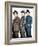 PHONY EXPRESS, from left: Larry Fine, Moe Howard, Curly Howard, (aka The Three Stooges), 1943-null-Framed Photo