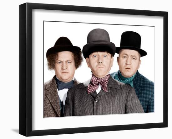 Phony Express, Larry Fine, Moe Howard, Curly Howard, (aka The Three Stooges), 1943-null-Framed Photo