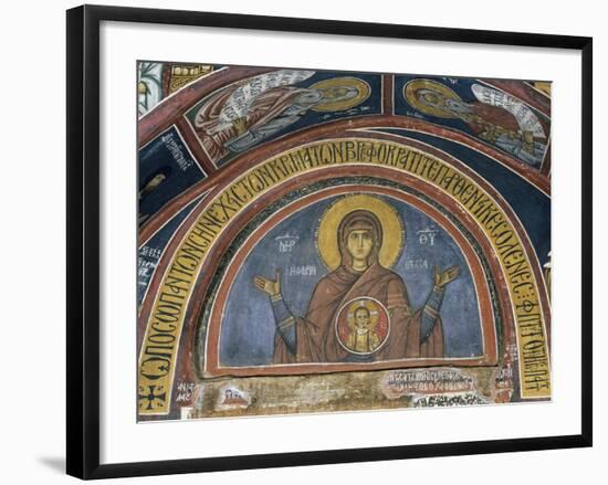 Phorbiotissa Panagia, Our Lady of Christ in Medallion, Fresco-null-Framed Giclee Print