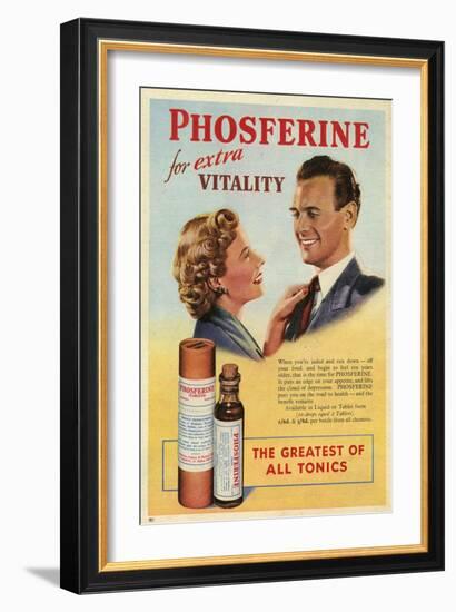 Phosferine, Magazine Advertisement, UK, 1950-null-Framed Giclee Print