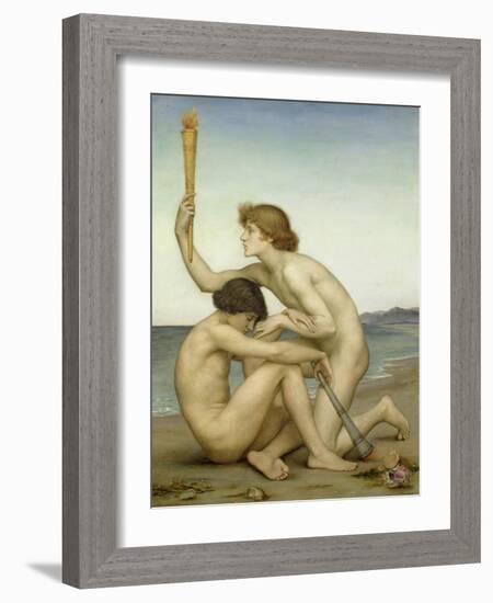 Phosphorus and Hesperus, 1882-Evelyn De Morgan-Framed Giclee Print