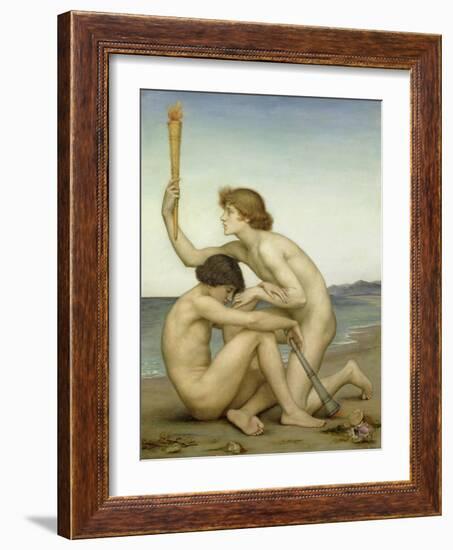 Phosphorus and Hesperus, 1882-Evelyn De Morgan-Framed Giclee Print