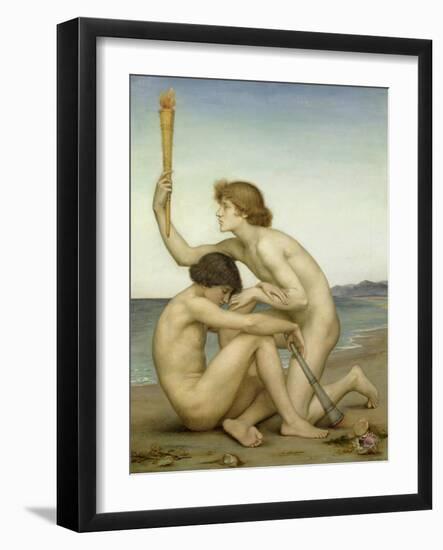 Phosphorus and Hesperus, 1882-Evelyn De Morgan-Framed Giclee Print