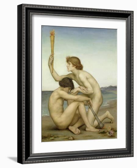 Phosphorus and Hesperus, 1882-Evelyn De Morgan-Framed Giclee Print