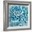 Photo Illustration of Abstract Flower Petals in Blue-Annmarie Young-Framed Photographic Print