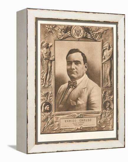 Photo of Enrico Caruso-null-Framed Stretched Canvas