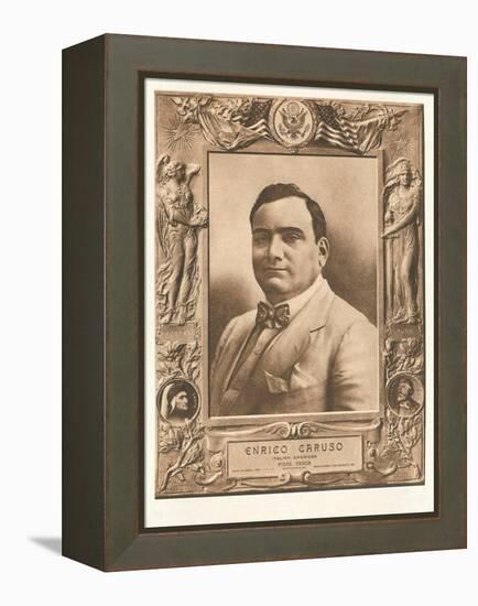 Photo of Enrico Caruso-null-Framed Stretched Canvas